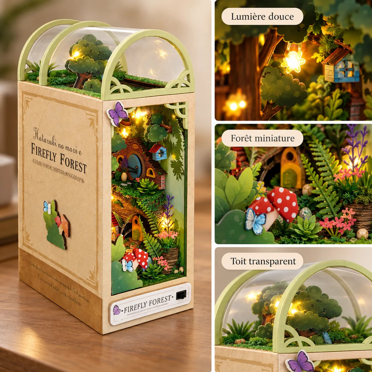 Book Nook Forêt des Lucioles | Maison Bookette™